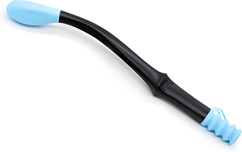 ANNND Bottom Buddy Wiping Aid – Upgraded Toilet Tissue Aids Wand for Wiping Bottom, 15.6" Long for Elderly, Overweight, Pregnant, and Limited Mobility, Blue - Image 1